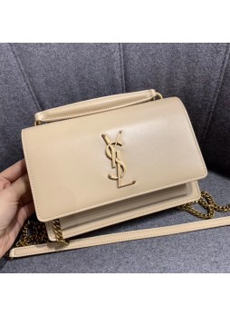  YSL SUNSET CHAIN WALLET IN SMOOTH LEATHER 